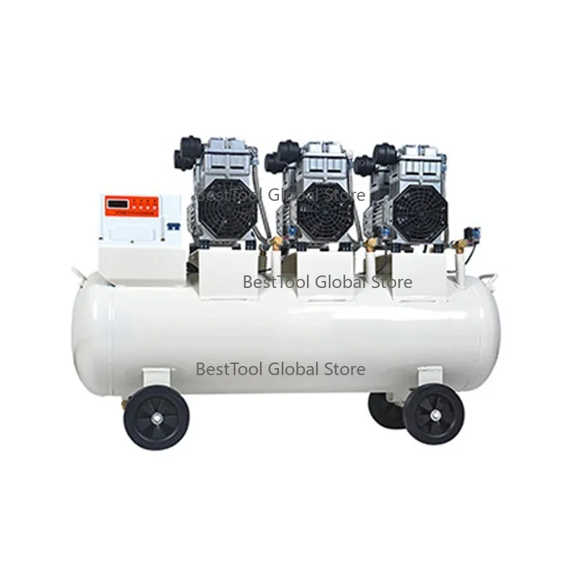 Large Air Pump Compressor Oil-free S-ilentAir Compressor D-ental Laboratory Woodworking Au-to Repair Air PumpCompressor 220/380V