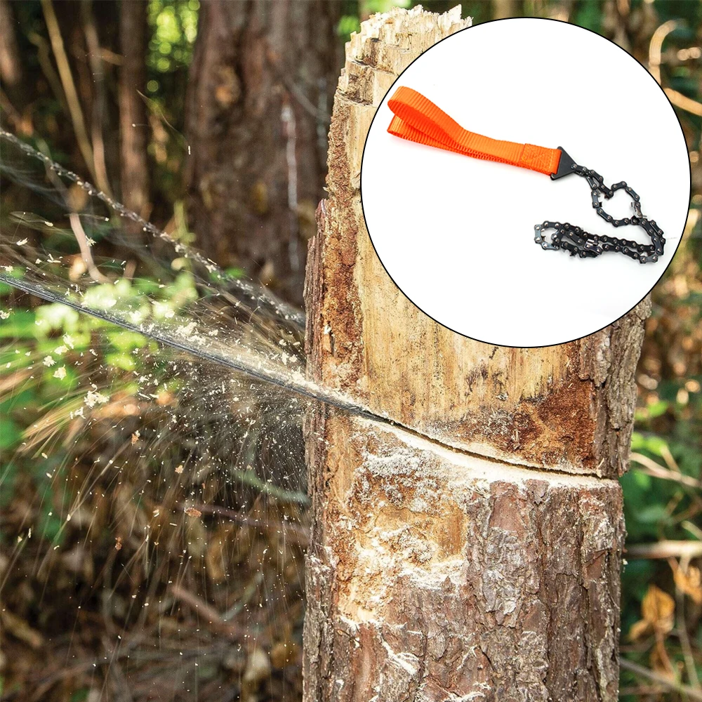 Hand Zipper Saw Outdoor Tools Portable Survival Chain Saw Emergency Camping Hiking Tool Garden Logging 11 Sawtooth