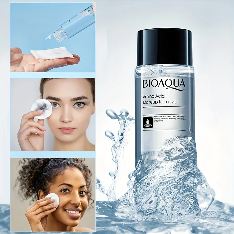 مزيل مكياج لطيف للمياه من الأحماض الأمينية - تنظيف عميق فعال للبشرة الحساسة، نسيج طازج ولطيف، سهل الشطف #1