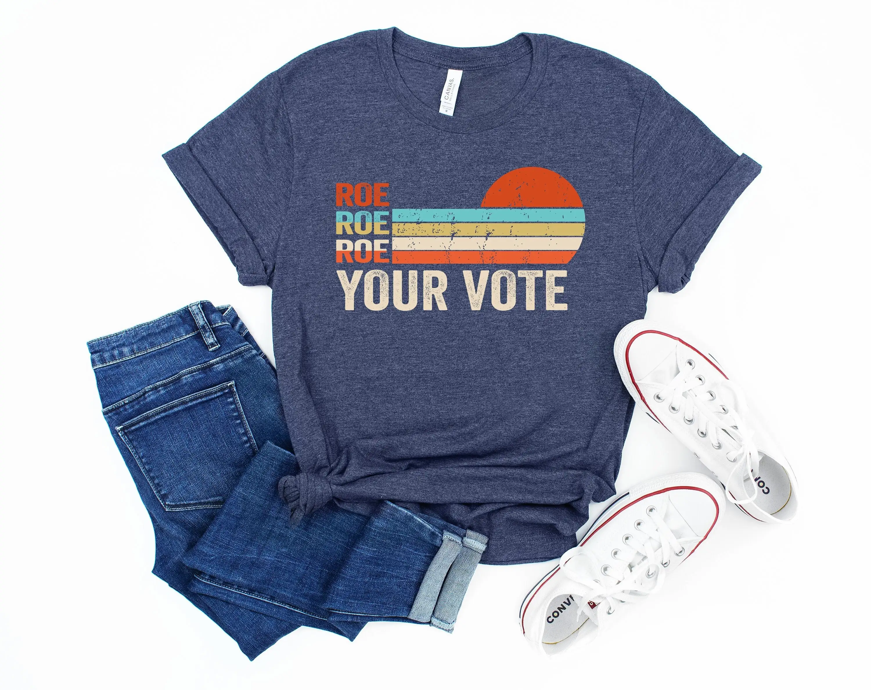 Roe Your Vote T Shirt Ruthless Protest Equality 1973 Vintage Retro Pro Choice Womens Reproductive Rights