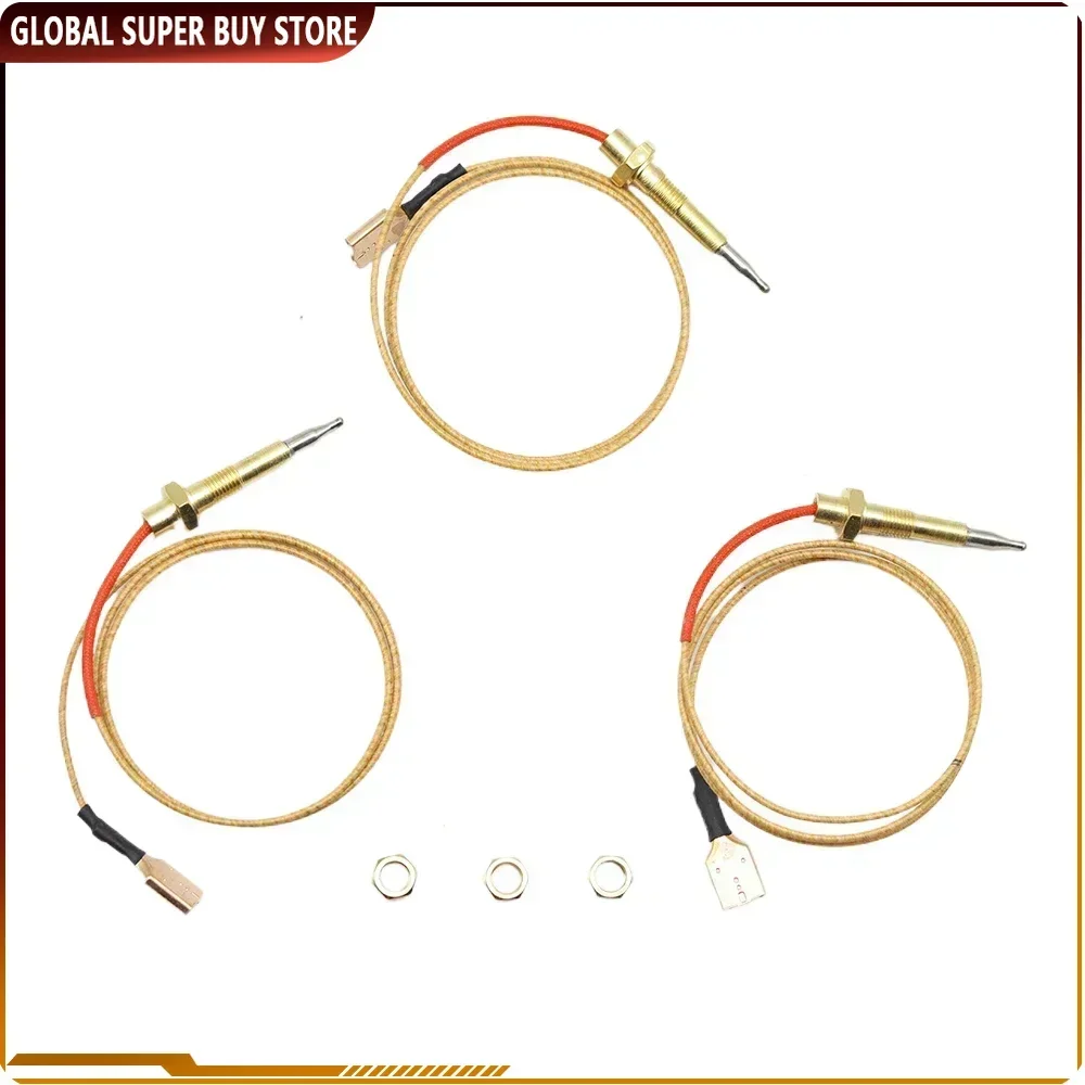 65cm Gas Stove Thermocouple Universal Screw Heater Thermocouple Kit Burner Cooker Fireplace Parts Temperature Controller 1 PCS