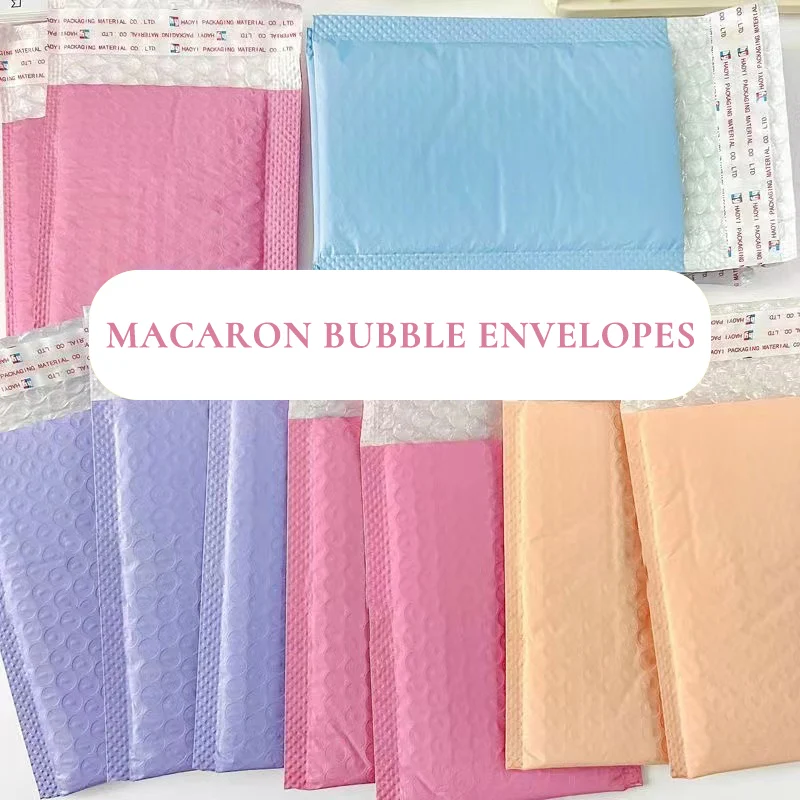 5PCS Bubble Mailers 11*15cm Macaron Self Seal Adhesive Shipping Bag Mailing Envelopes for Mailer Gift Padded Packaging Bags