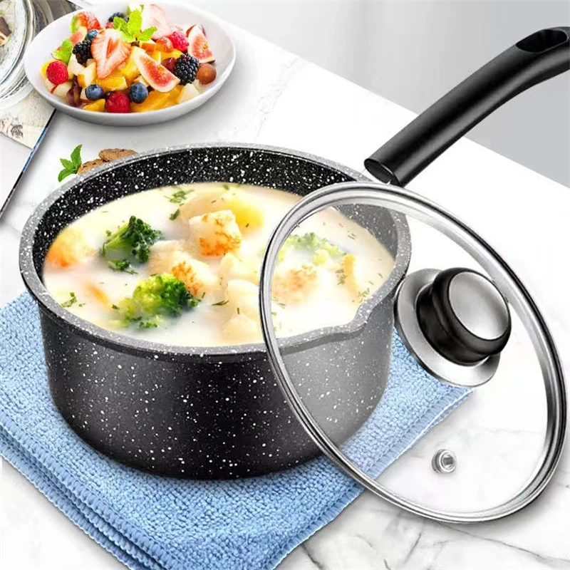 Panelas De Pedra De Mármore De Granito Antiaderente, Panela De Cozinha De Cerâmica, Hotpot, Caçarola, Panelas De Indução, Panela Fervente De Cozinha