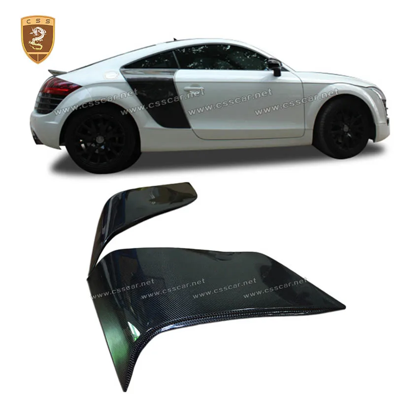 

2 шт., крышка панели заднего двери автомобиля для Audi TT, обновление R8, стиль, боковые вентиляционные отверстия из углеродного волокна, набор накладок на крылья