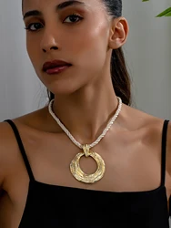 1 piece of geometric fashion elegant cross-border elegant pendant necklace