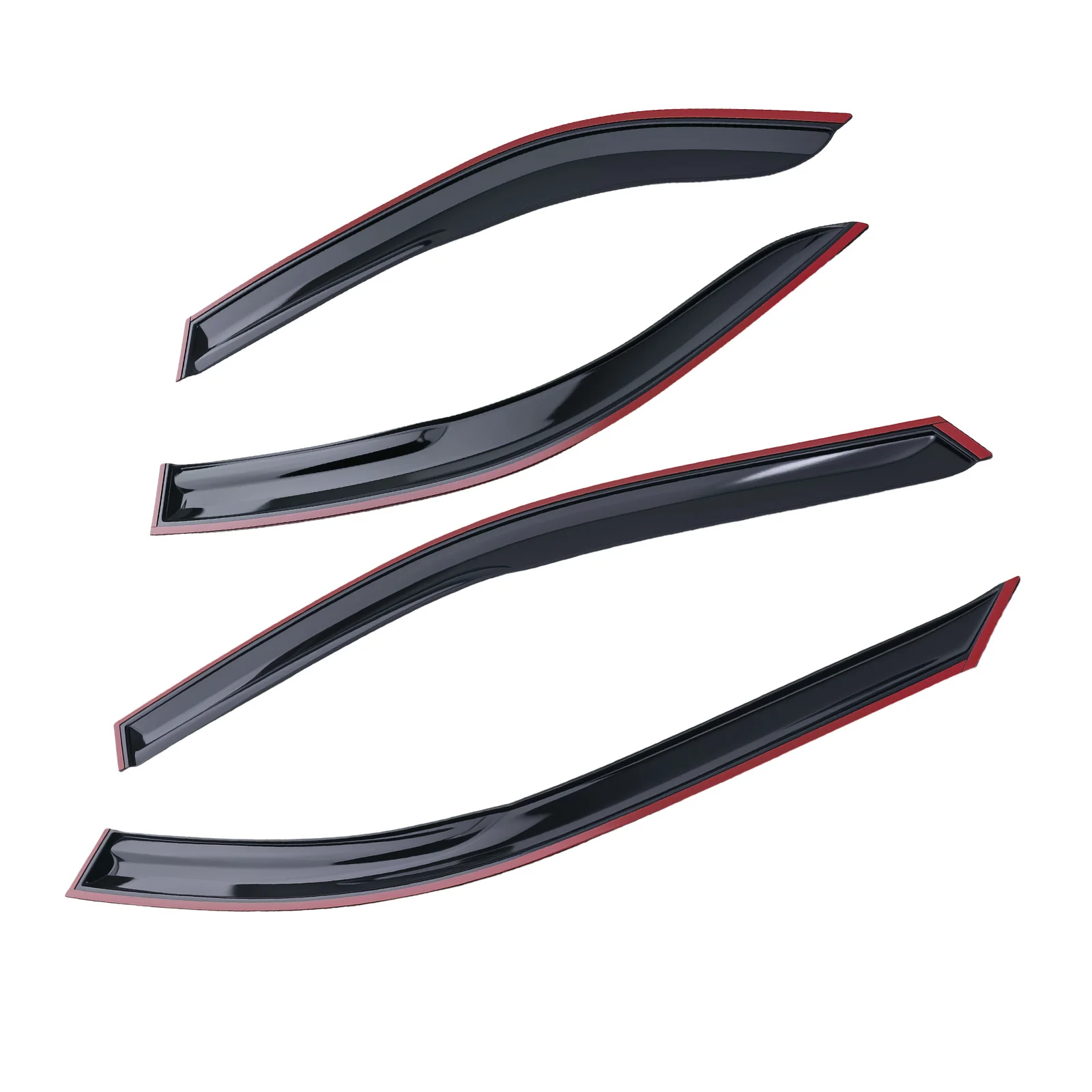 

Ветровики наружные для Toyota Camry 2002-2006, 4 шт., черные