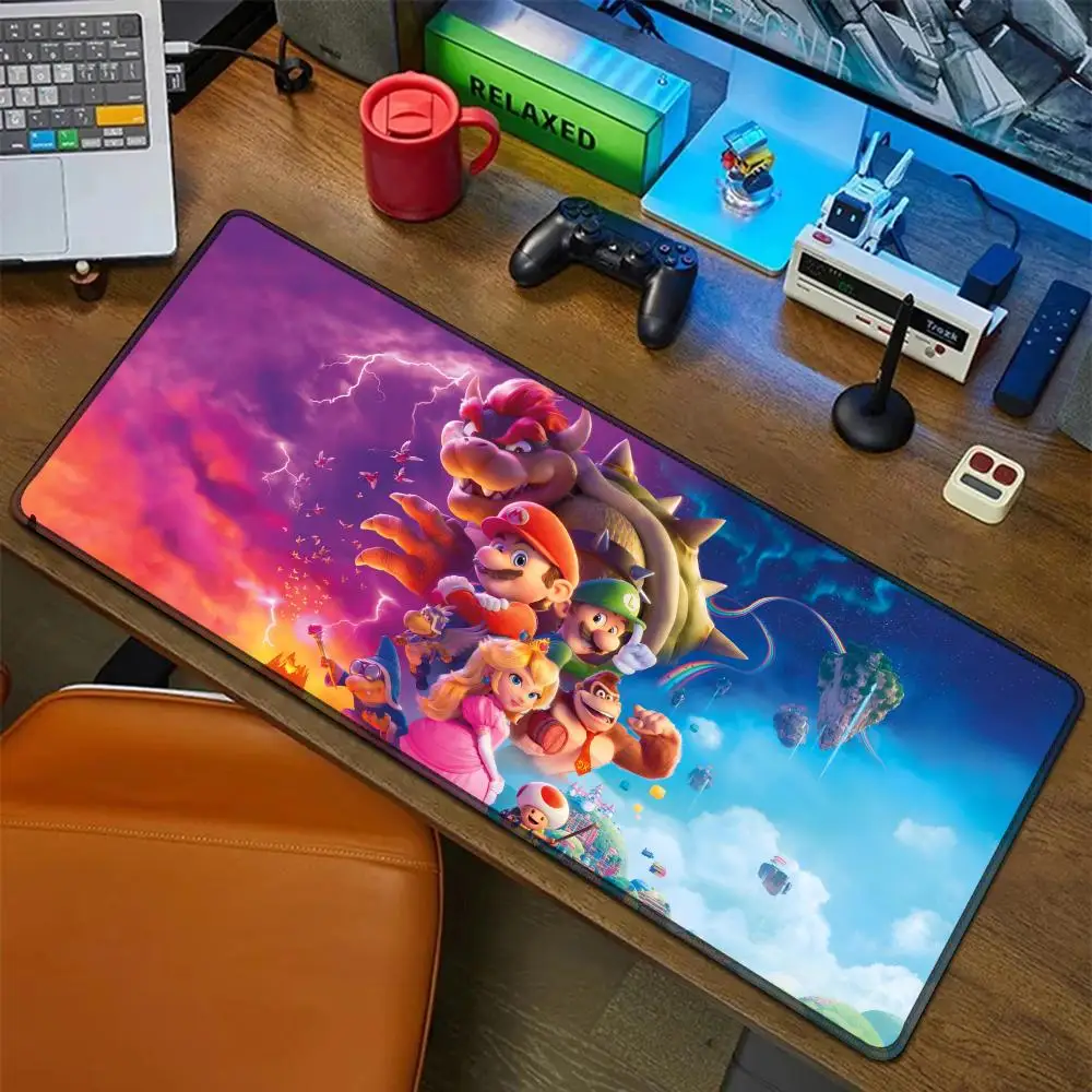 

Hot Game Super Cool M-Mario Bros Mouse Pad Rubber Mat Laptop Xxl Mousepad Notebook Gamer Computer Table Gaming Accessories