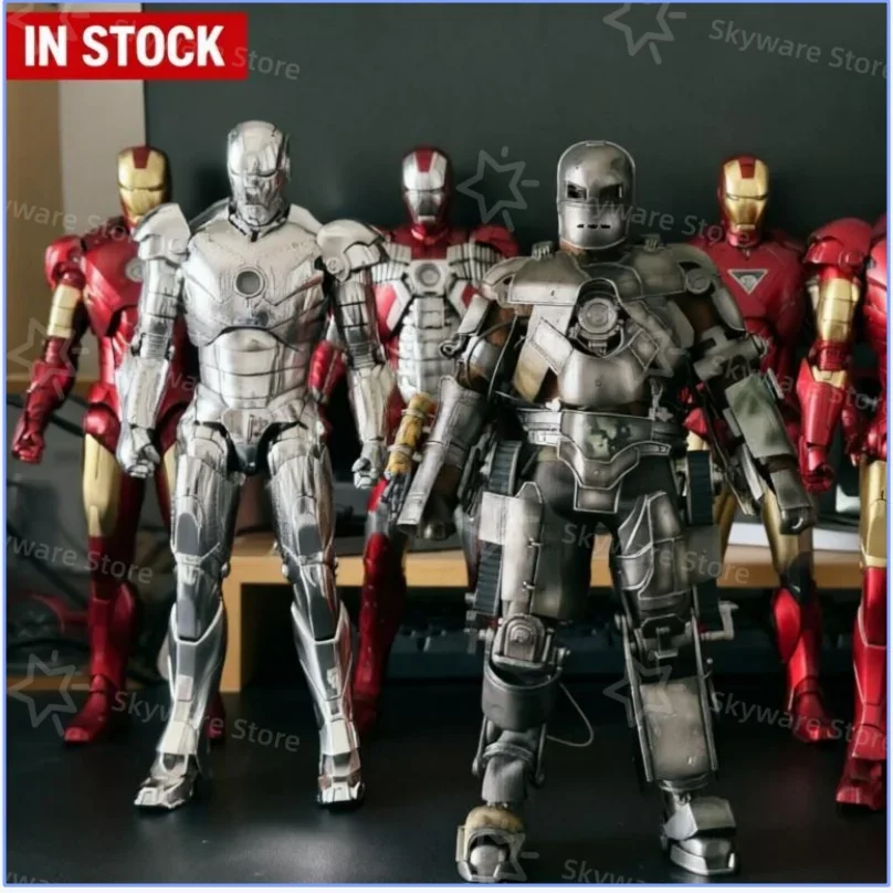 

IN STOCK NEW Original LED FondJoy Iron Man MK3 MK6 MK50 MK43 DIY Toys Action Figure Tony Stark Collection Anime Model Kids Gift