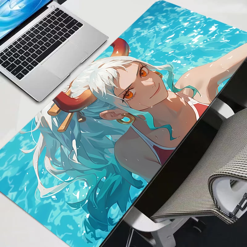 Mouse Pad Anime Gaming One Piece Yamato Accessories Varmilo Keyboard Desk Mat Gabinete Gamer Carpet Mousepad Mouse Mats