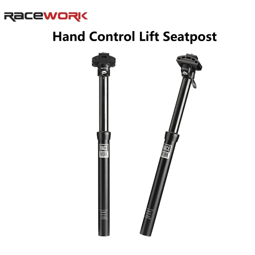racework-reggisella-telescopico-per-mountain-bike-272-309-316mm-con-regolazione-manuale-idraulica-dell'altezza-per-bici-da-strada-mountain-bike