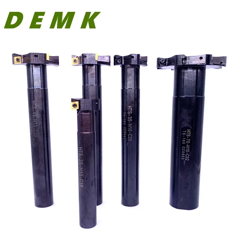 Fresa con ranura en T HTS D20-80 H08 H10 fresa con ranura Trapezoidal fresa lateral para CCMT06024 MPHT 060304   Inserto CNC
