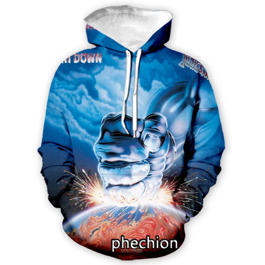 phechion New Men/Women Judas Priest Rock Band 3D Print Clothing Long Sleeve Fashion Sweatshirt Hoodies Sport Casual Pants Z71