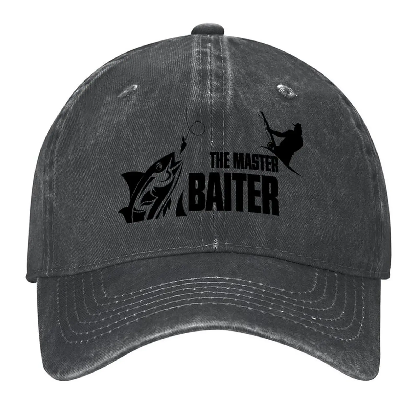 

The master baiter Baseball Cap fun hats sailor cap for men Mountaineering Rave For Man Women's