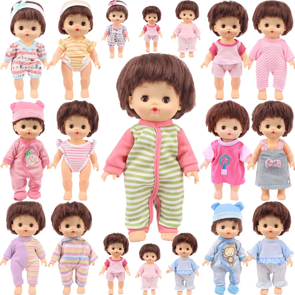 Christmas Nenuco Doll Milu Doll Clothes Cute Striped Clothes Doll Accessories For 25Cm Mellchan Baby,Toy Gifts For Children‘s