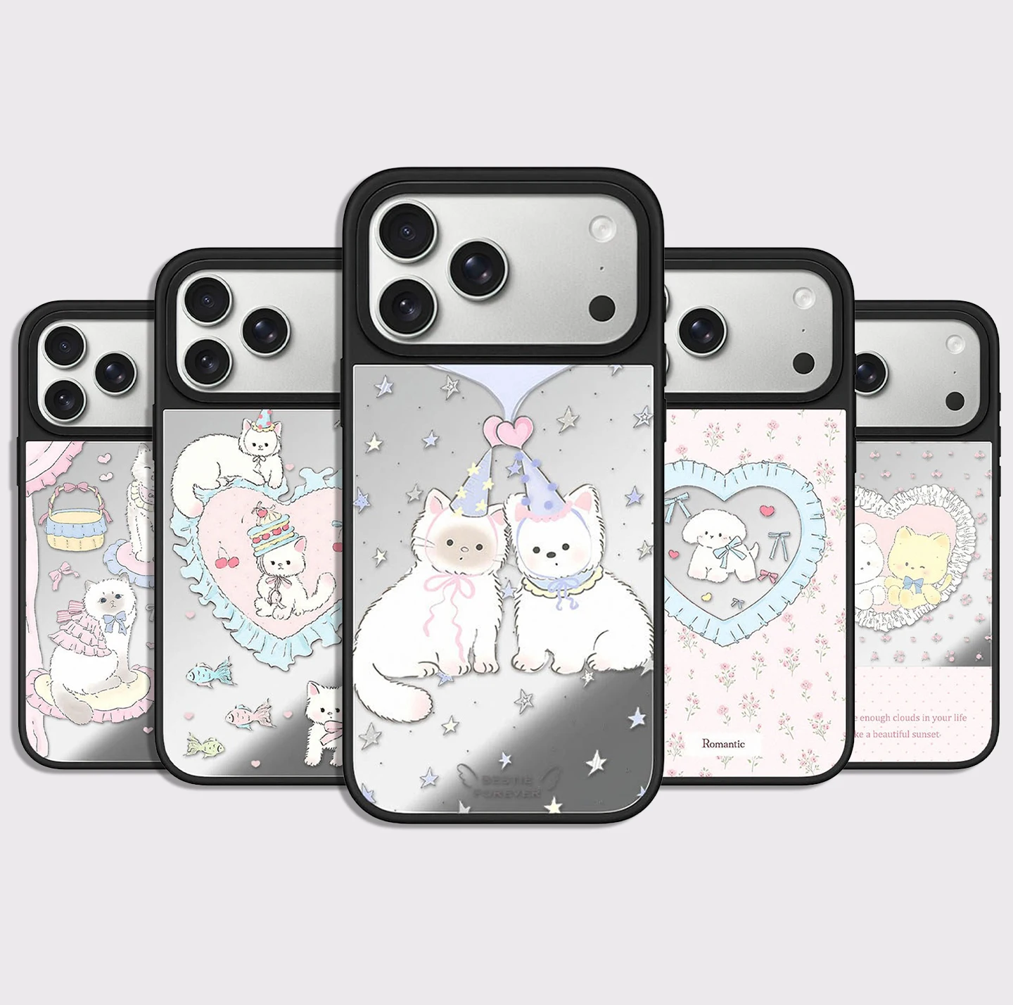 

Cartoon Birthday Puppy Mirror Surface Magnetic Phone Case Cover for IPhone 12 13 14 15 16 17 Pro Max Case for IPhone 17 Air