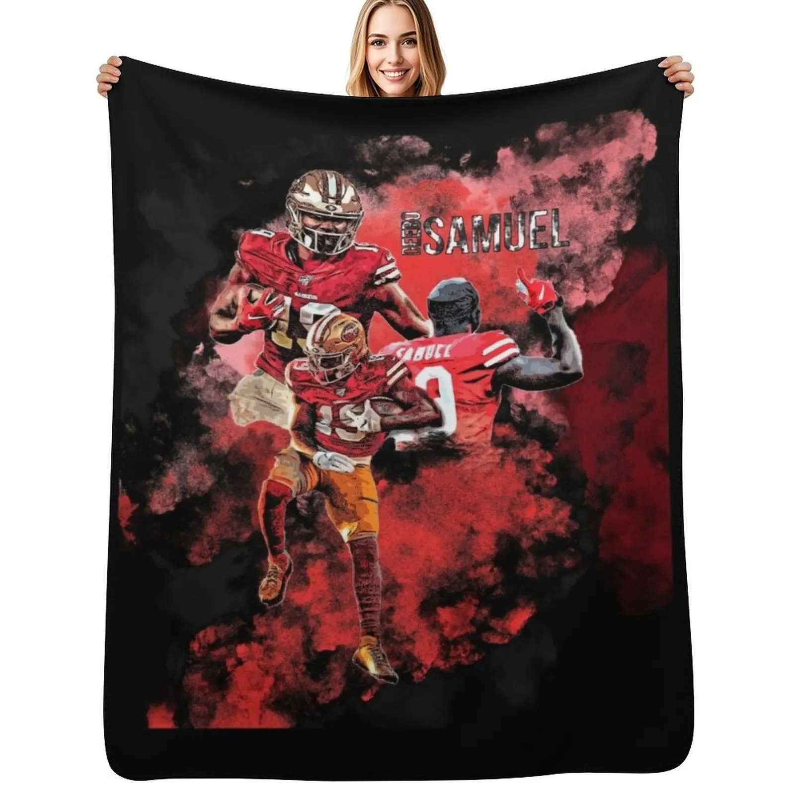 

Deebo Samuel T-Shirt Essential T-Shirt Throw Blanket decorative Blankets Sofas Of Decoration Luxury Thicken Blanket