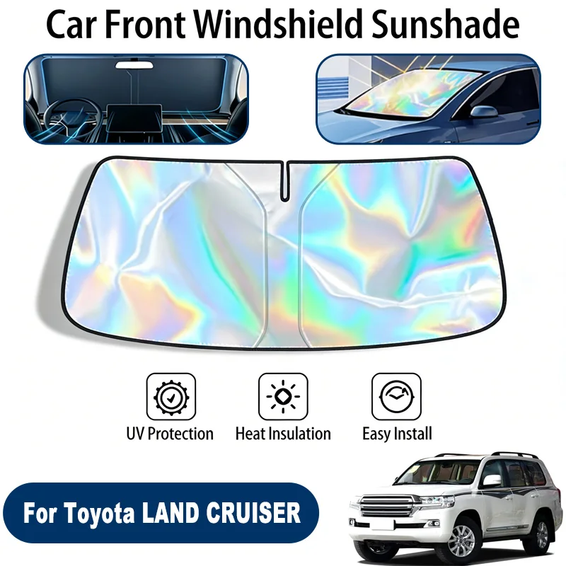 

Car Windshield Sun Shade UV Reflective Sun Visor Protection Cover For Toyota LAND CRUISER J200 J300 2007-2026