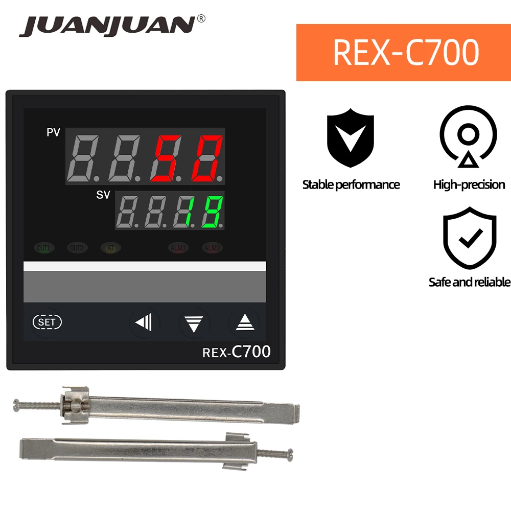 REX-C100 SSR C700 Relay Digital PID Temperature Controller Thermostat Universal Input Output Instrument SSR K Thermocouple