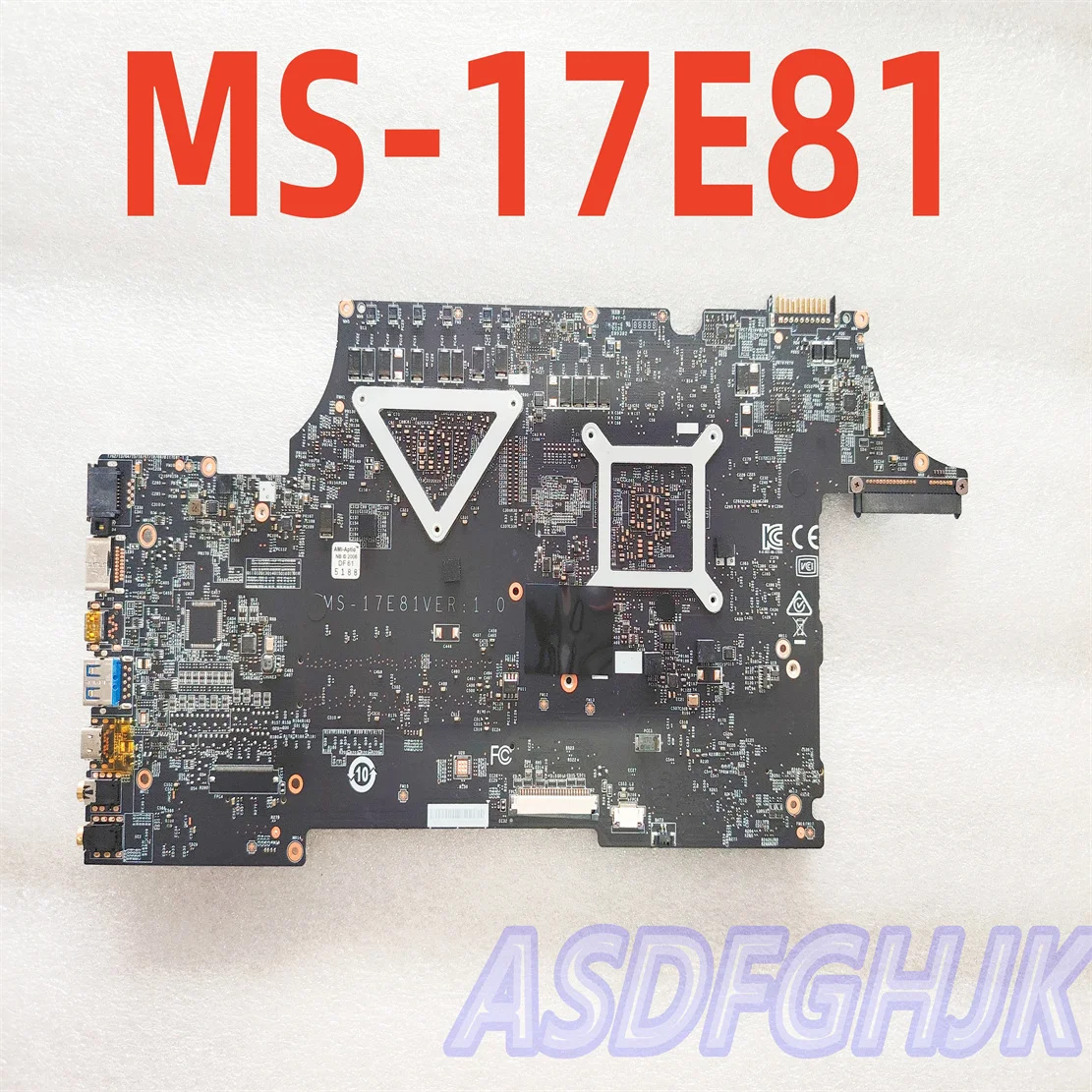 MS-17E81 VER 1.0 FOR MSI GL63 GL73 LAPTOP MOTHERBOARD WITH I7-10750H CPU AND GTX1650M TEST OK