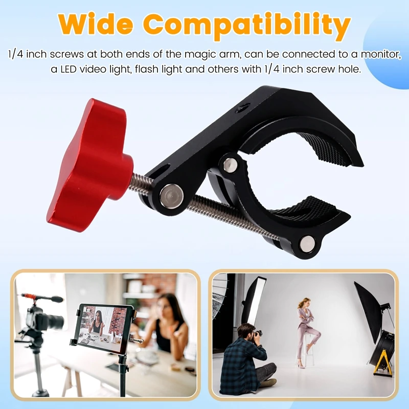 Best-Fill Light Clip Photography Accessories, Lighting Clip Quick Release Bracket Clip For Cell Phone Camera Fixing Fixture