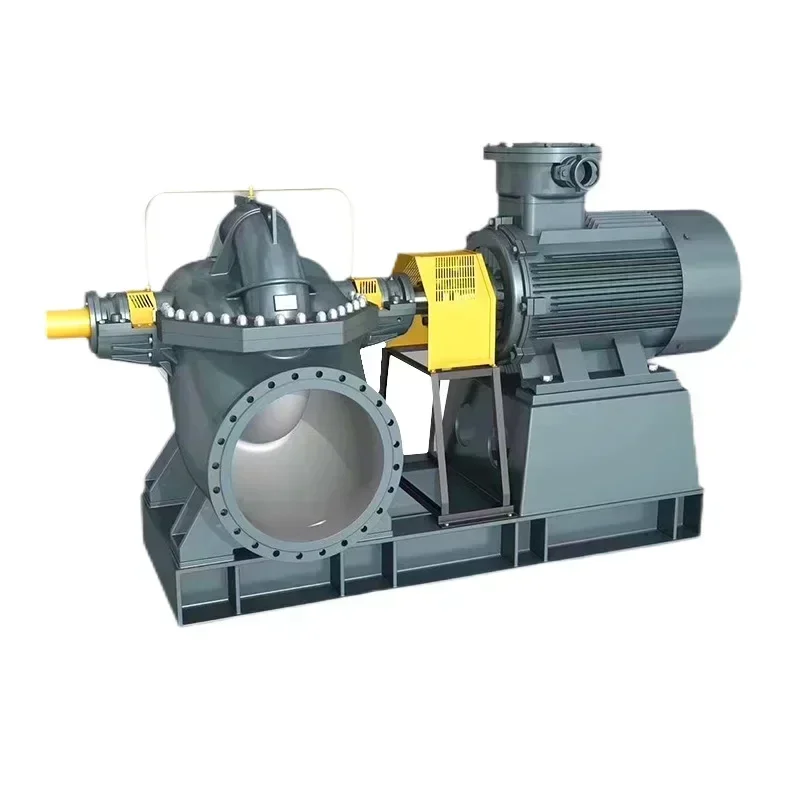 Double Entry Pump Large Flow Circulating Pump Horizontal Double-Suction Axially-Split Centrifugal Pump Water Supply and Drainage