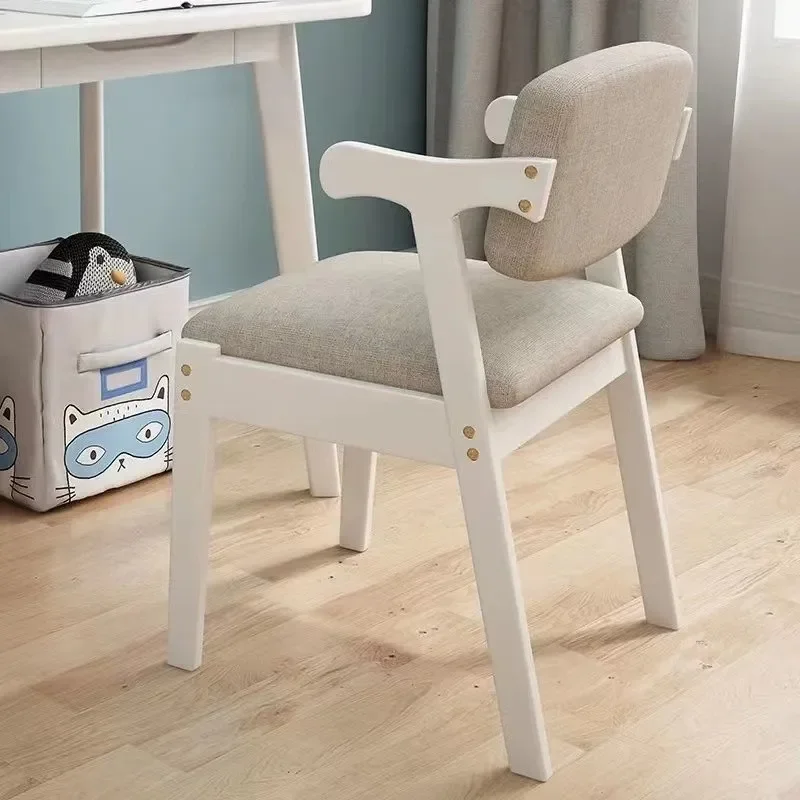 Solid Wood Back Chair Modern Simplicity With Armrests Computer Chair Study Desk Back Chair Study Room Office Chair