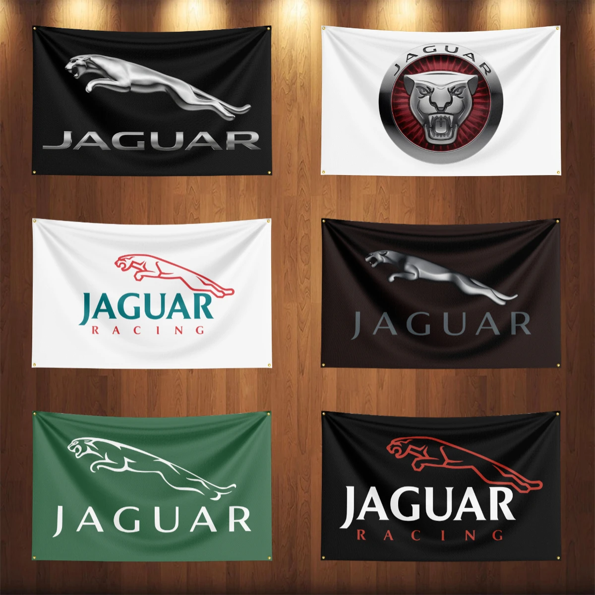 

90x150CM Jaguars Racing Car Flag Banner For Car Racing Decoration Poster Tapestry Polyester Outdoor Home