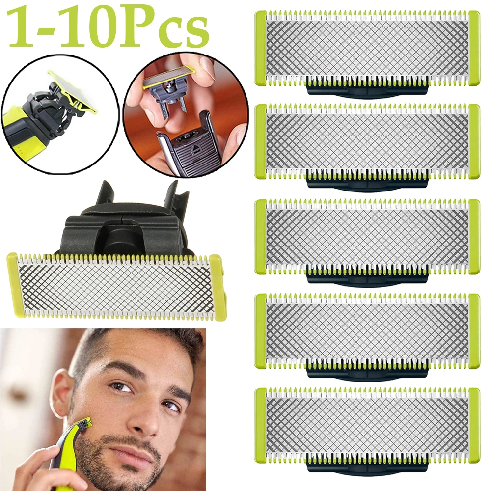 1-10Pcs for Philips One Blade QP2520 QP2523 QP2530 QP2620 QP2630 QP6510 QP6520 Hybrid Electric Beard Trimmer Replacement Blade