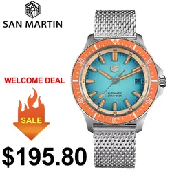 San Martin SN0118 40mm Original Design Fruit Series Dive Watch NH35 Automatic Mechanical Men Watches Waterproof 200m Luminous