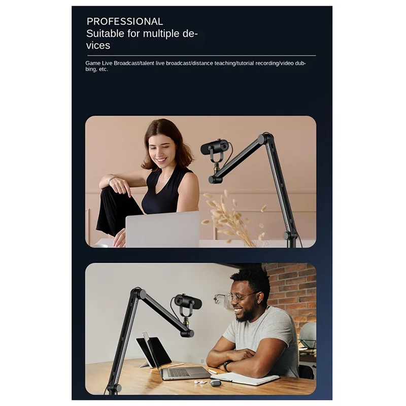 

CJSD-Adjustable Suspension Boom Microphone Live Microphone 360 ° Universal Desktop Bracket