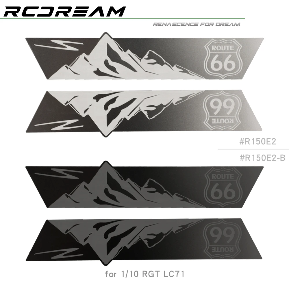 

RCDream 1/10 Side Skirt Metal Protection Sheets Stainless Steel Guard Plates for RGT LC71 EX86020 Body Upgrade Parts #R150E2