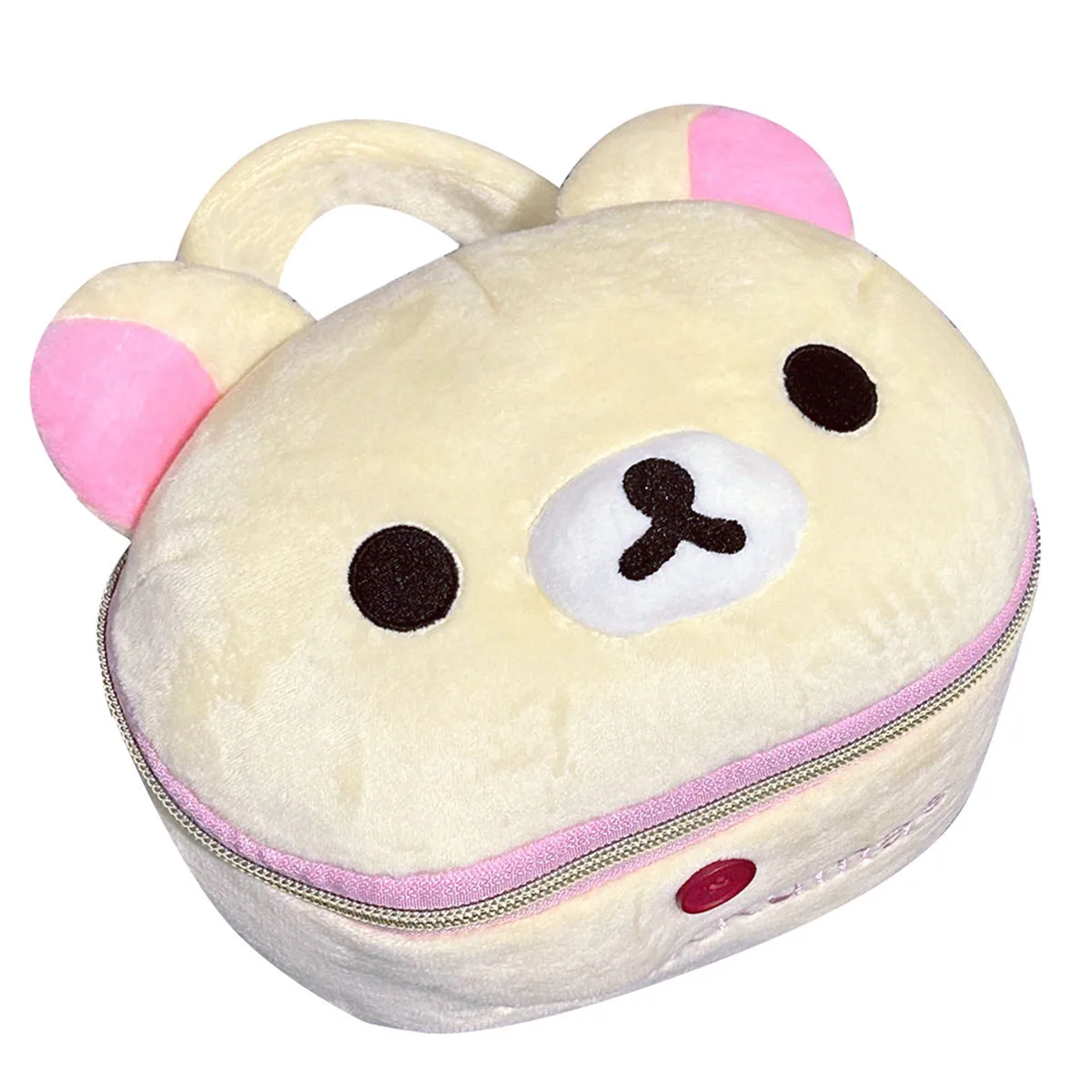 

Rilakkuma Korilakkuma Bear Big Face Plush Cosmetic Bags Cases Makeup Bag Storage Handbag Organizer Box Pouch For Women Girls