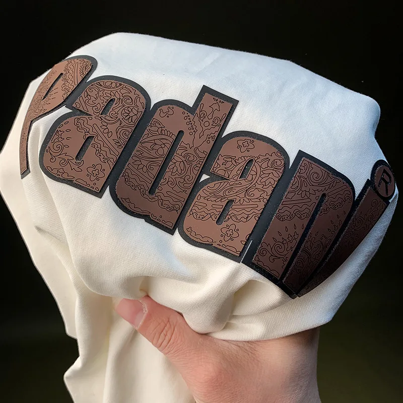 Camiseta de manga curta com estampa offset de letras 3D para homens verão de secagem rápida plus size solto casual versátil camisa