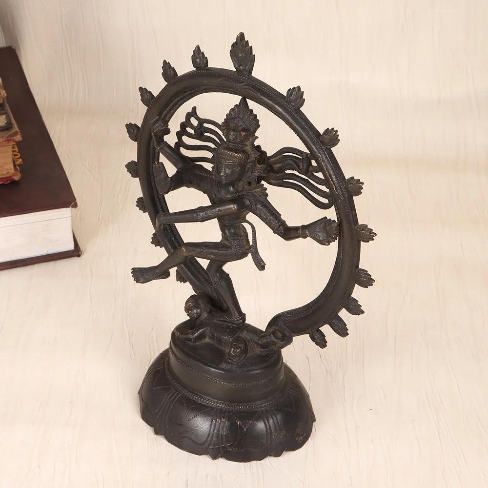 Handcrafted Indian vintage finest brass statue of Lord Shiva
