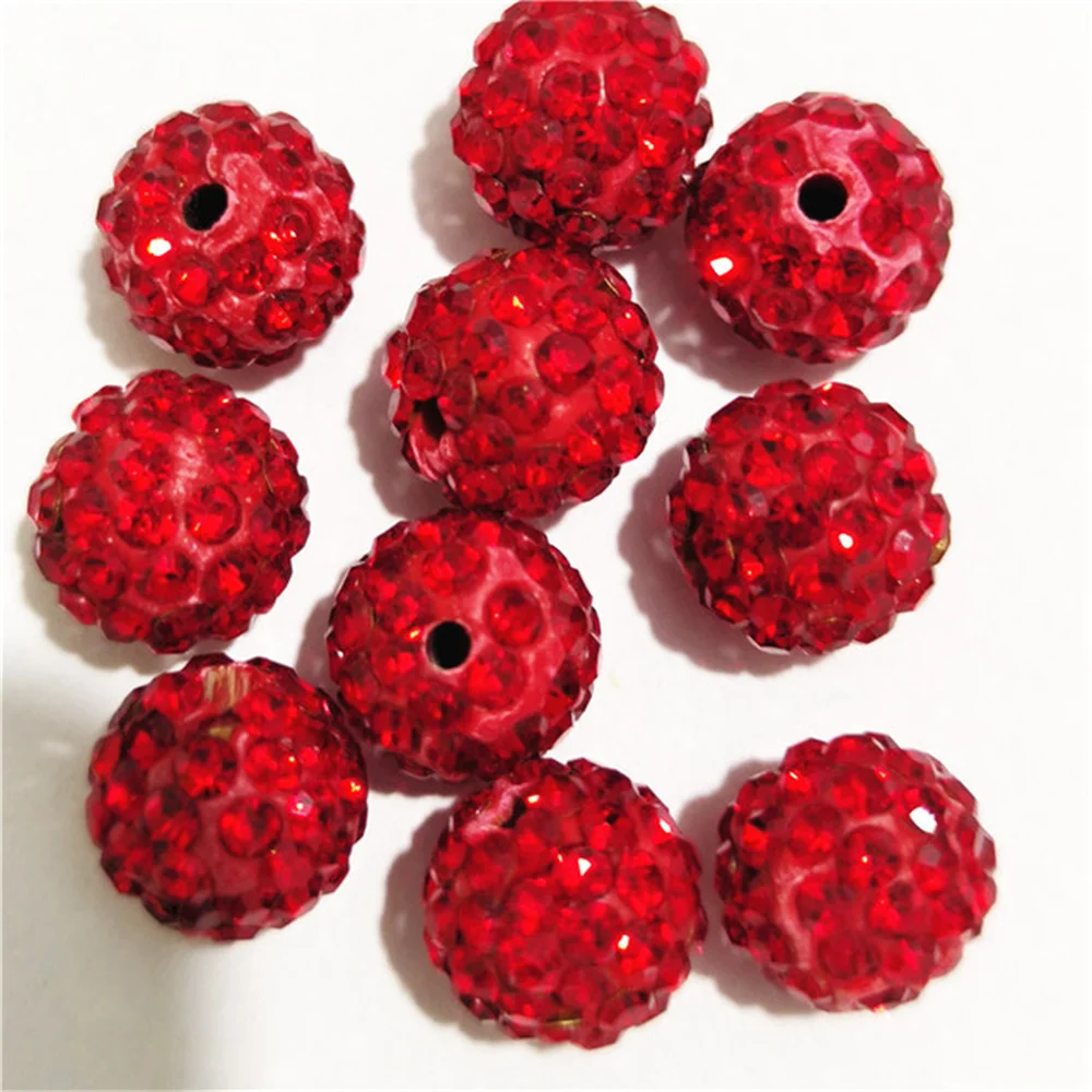 10mm 100pcs Rhinestone Spacer Beads Round Good Quality DIY beads for needlework accessories & Jewelry Making