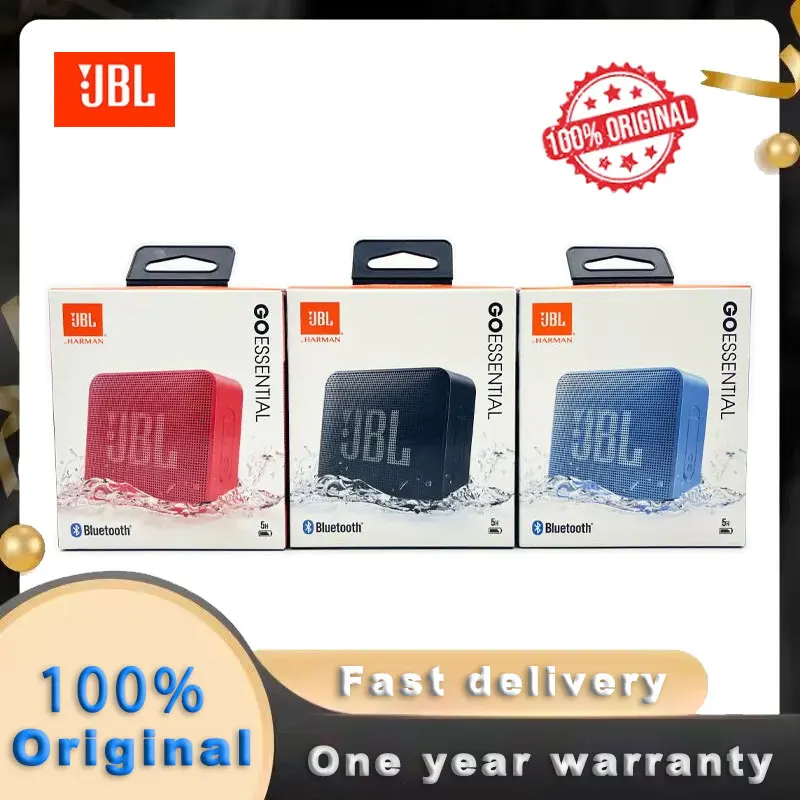 JBL GO ESSENTIAL Music Nugget Altavoz Bluetooth portátil subwoofer de largo alcance para exteriores mini audio de escritorio Diseño impermeable