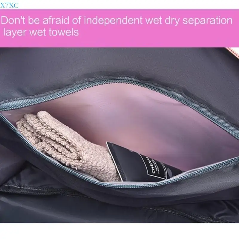 

X7XC Women Sport Duffle Bag Gym Bag Training Handbag Luggage Travel Bag Shoulder Bag