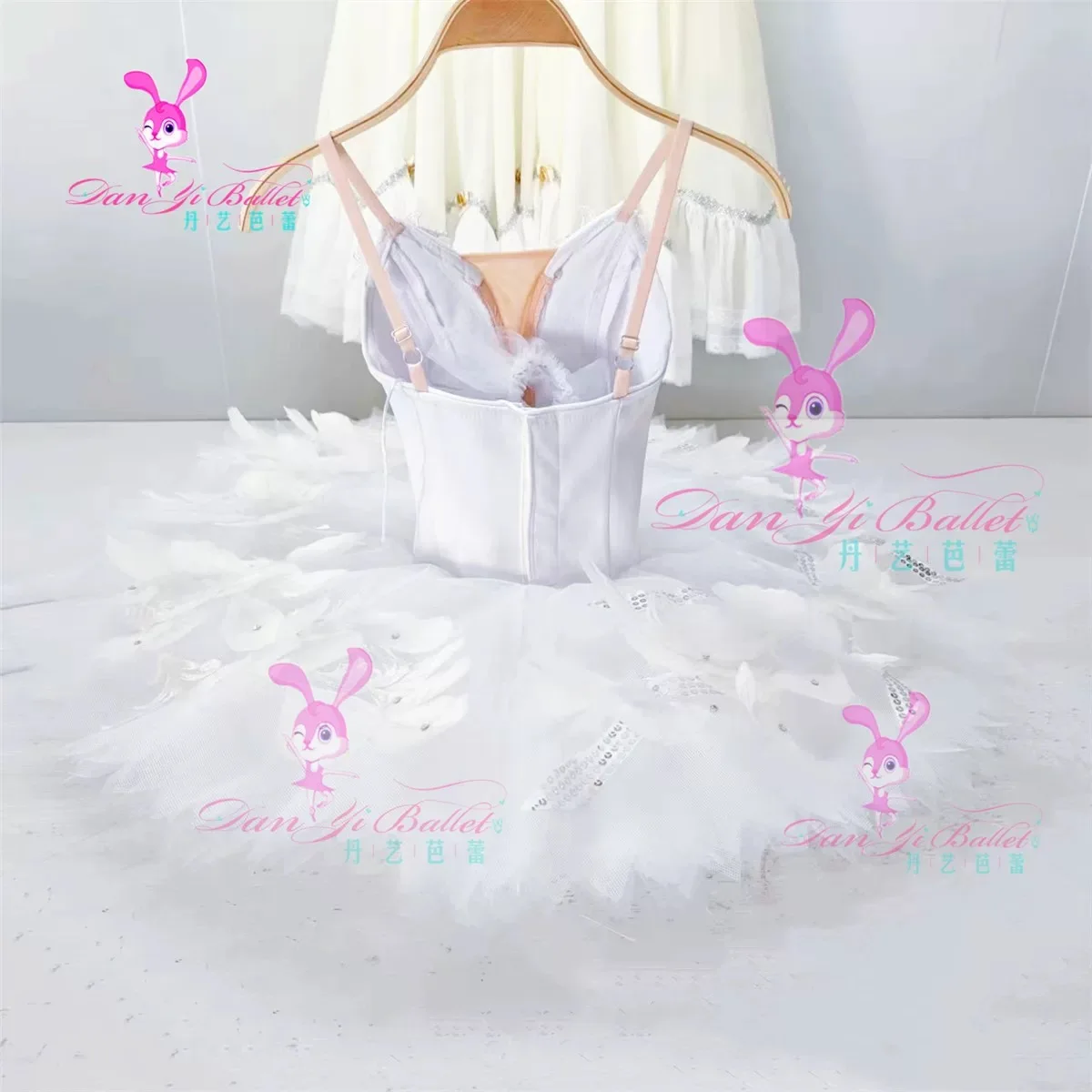 Danyi Professional White Swan four Little Swan Ballet dress tutu Competition Custom Children