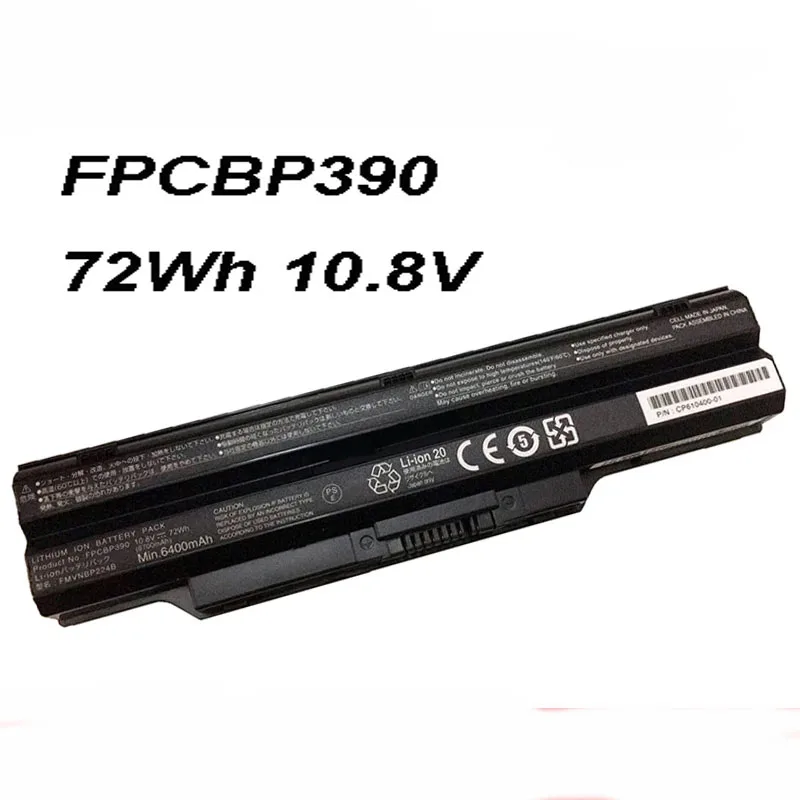 FPCBP390 FPCBP391 FPCBP392 72Wh 6400mAh 10.8V Laptop Battery For Fujitsu SH782 S782 Series FMVNBP224 FMVNBP223 ﻿