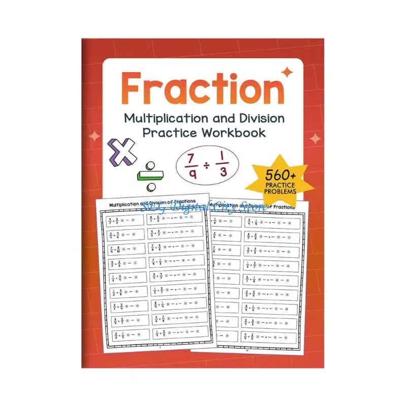 U75B Graduated Difficulty Math Workbook Focused on Multiplication Division Mastery