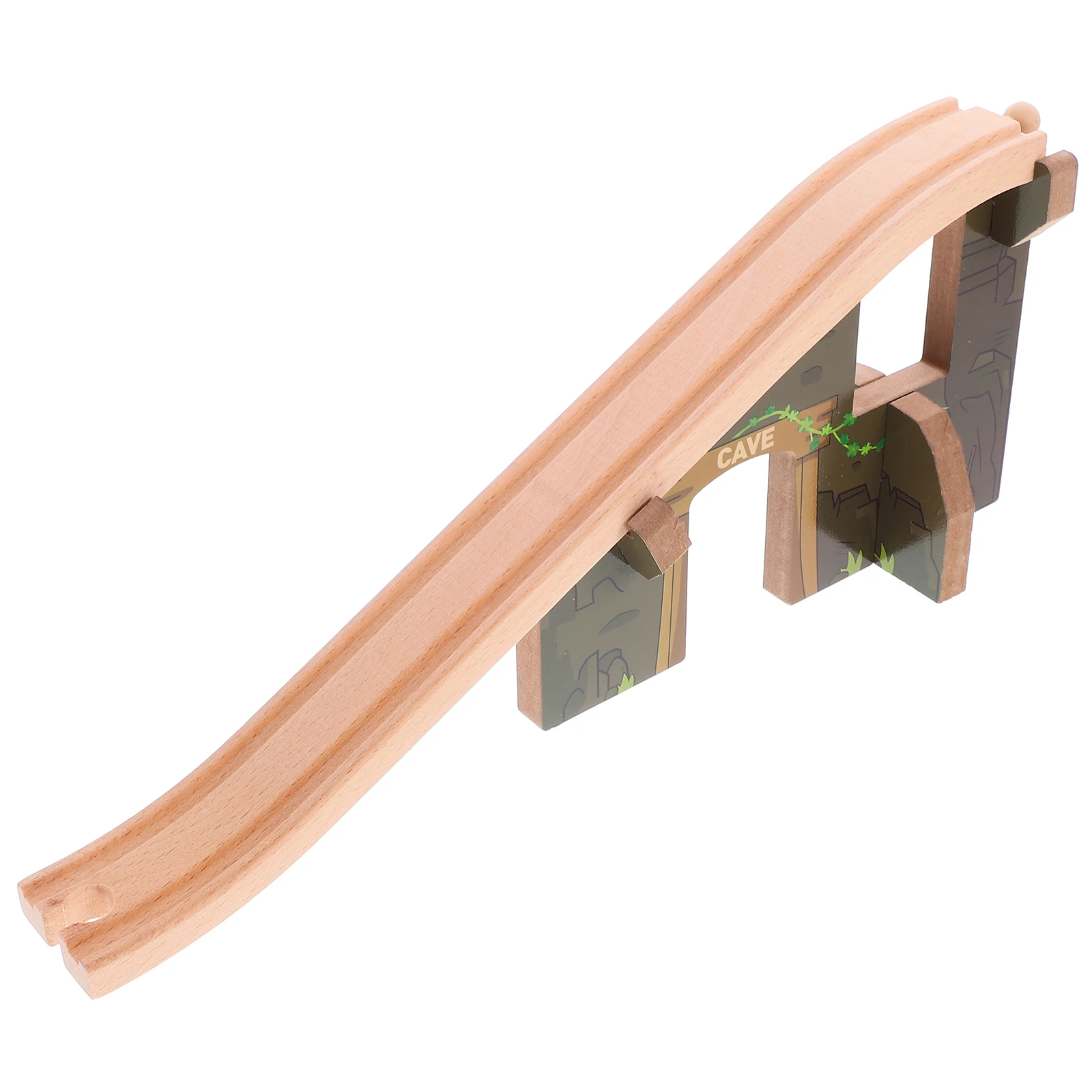 Wooden Train Track Educational Building Set for Creative Play Fine Motor Skill Development Hand-Eye Coordination