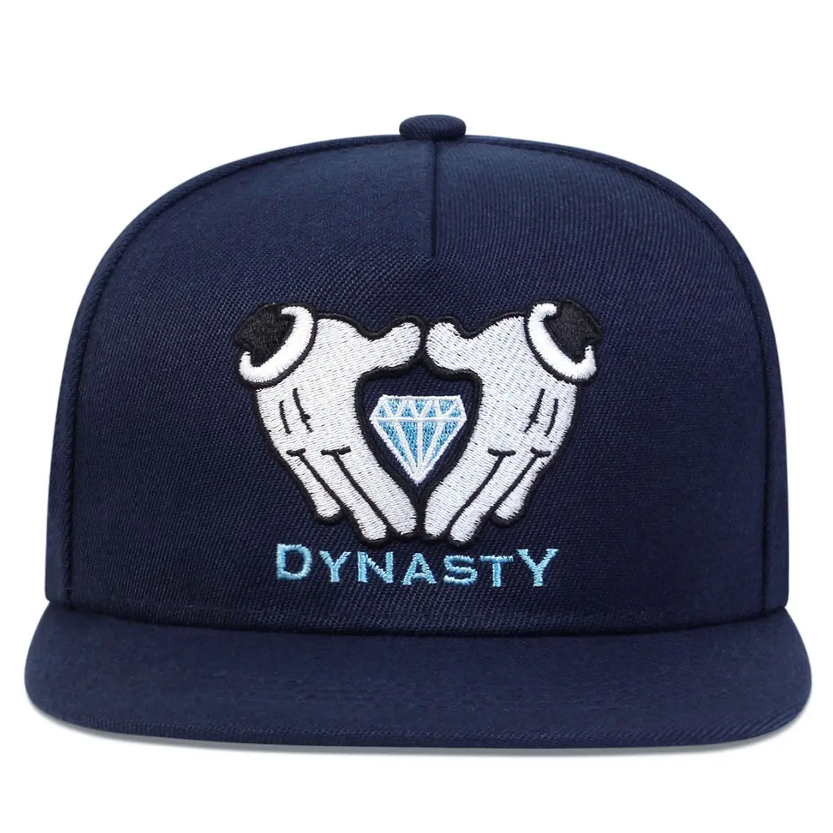 Hip Hop Hat New Embroidered Diamond Style Simple Wind Baseball Hat Fashion Cold Series Adjustable Button Flat Brim Hat