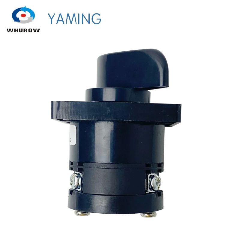 HZ5B-20A مفتاح تبديل الكاميرا الدوارة اليدوي بثلاثة أوضاع 1-4 أقطاب تحكم في طاقة الاتصال باللون الفضي