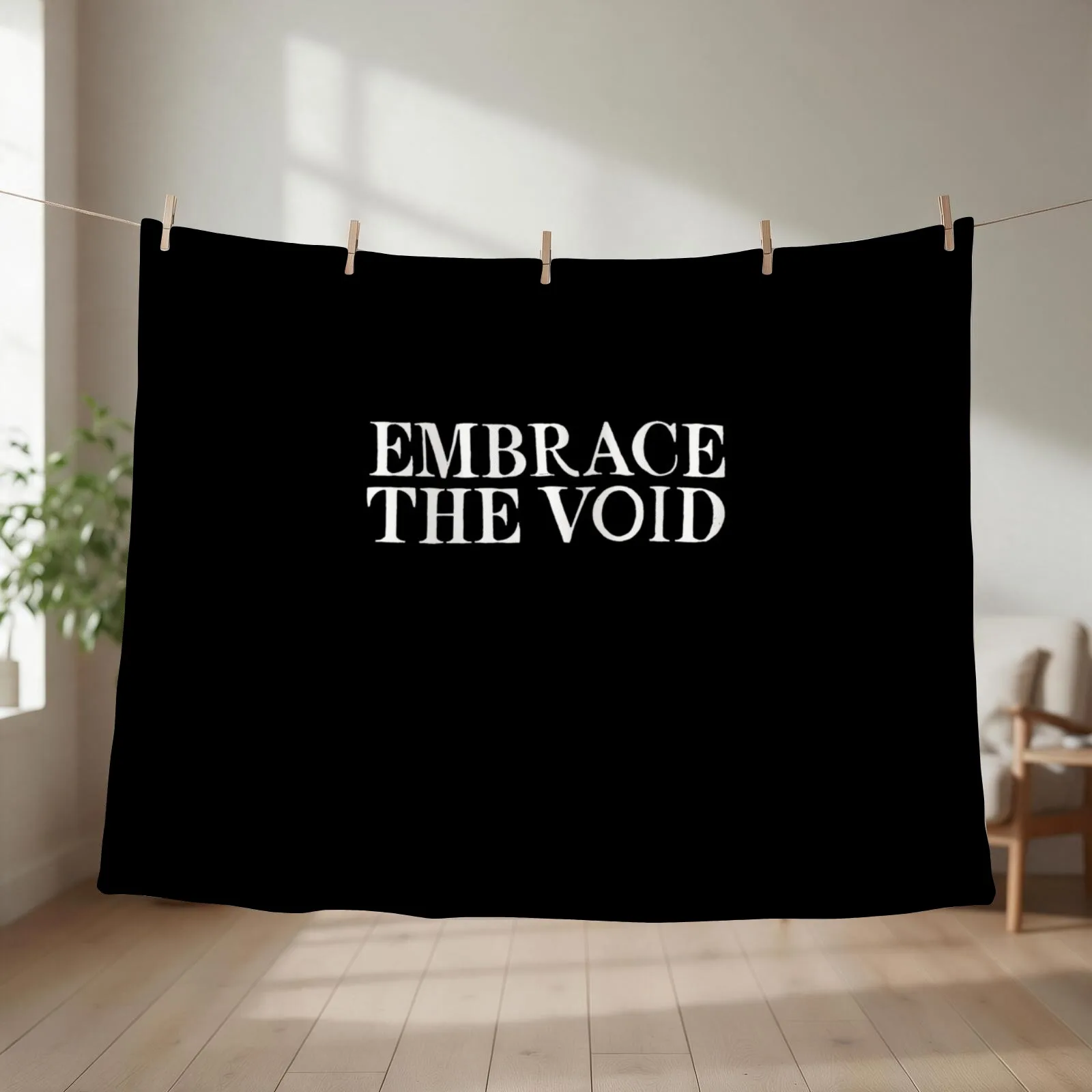 Embrace the Void Throw Blanket couch cozy soft plush fuzzy picnic outdoor blanket