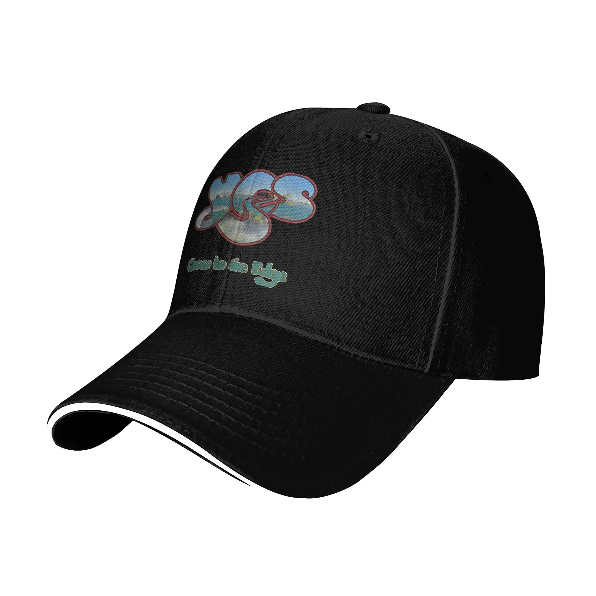 YES Close to the Edge Baseball Caps Casual Rock Band Music Sandwich Hats Men Women Breathable Dad Hat Sport