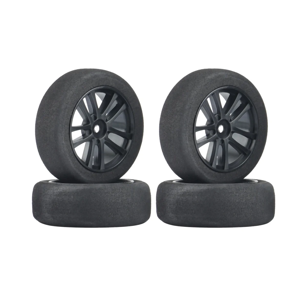 

4Pcs 65mm Sponge Tires Foam Wheel Tyres Anti-Skid Silent for 1/10 RC On-Road Racing Car TT01 TT02 TA06 Sakura D4