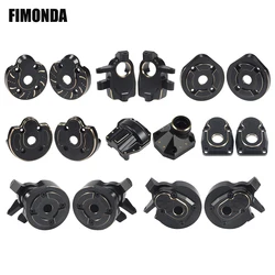 Black Brass Weights Steering Knuckles Portal Cover Set for Axial Capra SCX10 III AR45P SuperShafty CP44 Vanquish F9 Axle Housing