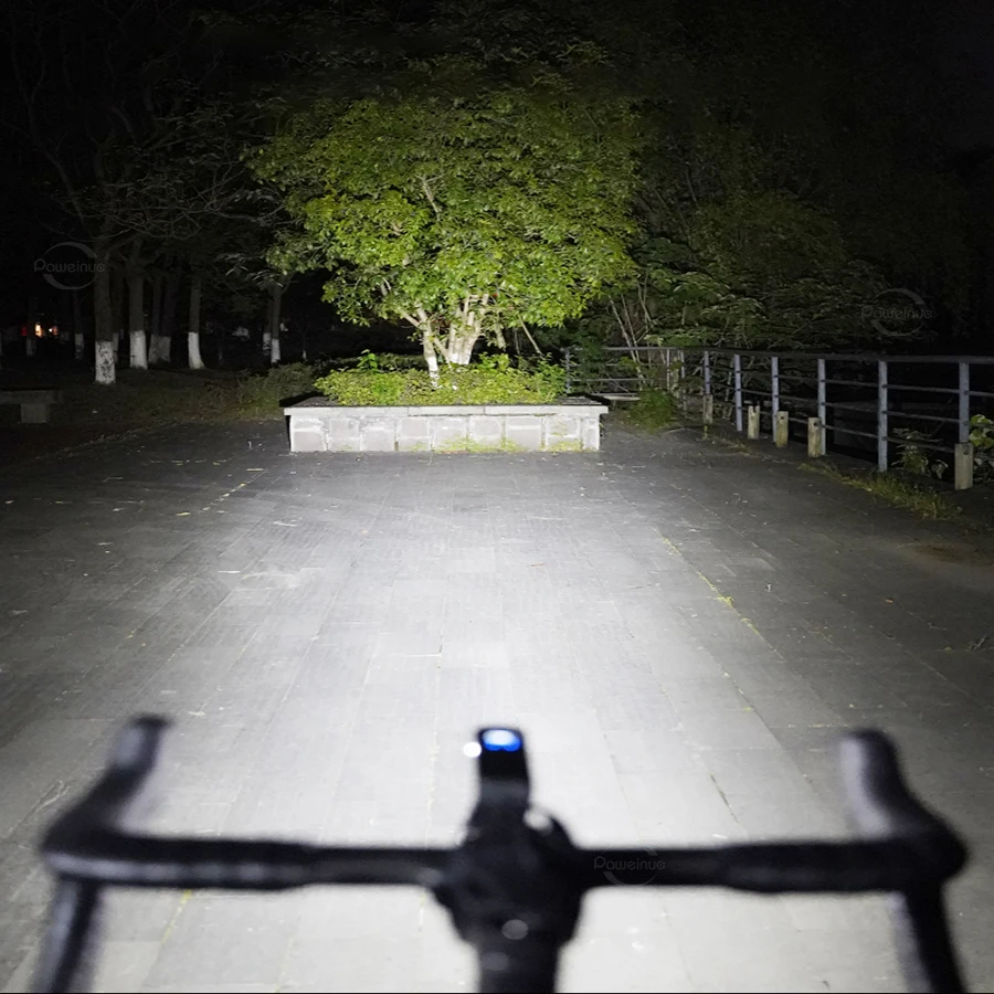 Lampu Depan Lampu Sepeda Induksi Lampu Sepeda LED Isi Ulang dengan Remote Control Lampu Depan Tahan Air Aksesori Sepeda