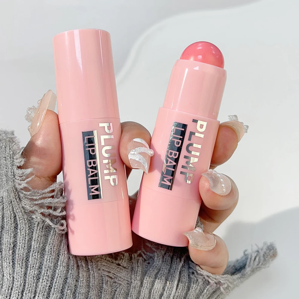 Lasting Pink Jelly Lip Balm Moisturize Waterproof Nourish Red Lipstick Non-Stick Cup Hydrating Colored Lip Tint Makeup Cosmetics