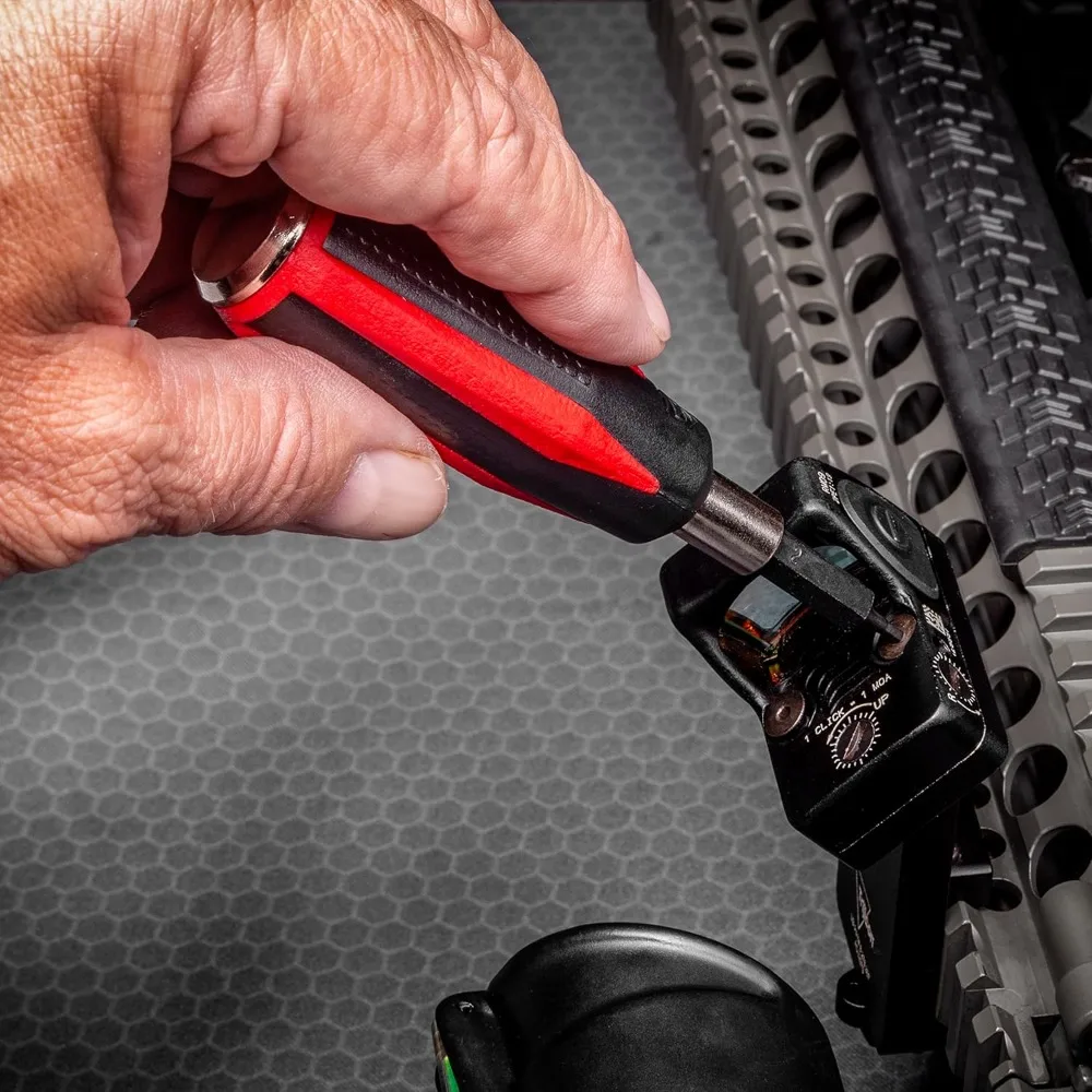 Kit de destornilladores de precisión de 90 piezas para el cuidado de armas de fuego: puntas Torx, hexagonales, Phillips y con iluminación LED